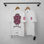 Chrome Hearts Pink Floral Vine Cross T-Shirt (White)