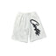 Corteiz Signature Script Logo Heavyweight Shorts white/black