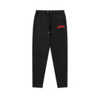 Trapstar autumn and winter casual sports suit hooded sweatshirt pants pullover simple letter drawstring top pants (34)