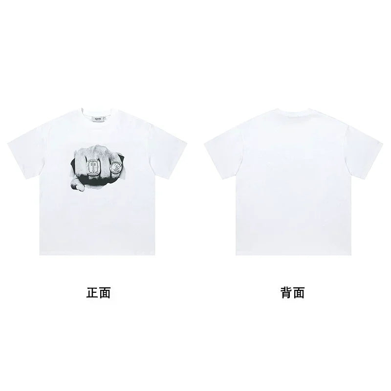 Trapstar short-sleeved T-shirt summer 2025 new letter print men and women casual loose round neck European and American trendy ins (42)