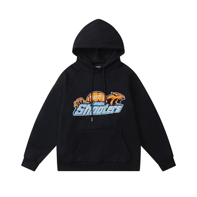 Trapstar niche trendy brand sweatshirt trousers sports leisure suit men and women couple autumn and winter plus velvet letter embroidery (30) Hover Image
