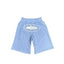 Corteiz Alcatraz Island Graphic Heavyweight Shorts Light Blue