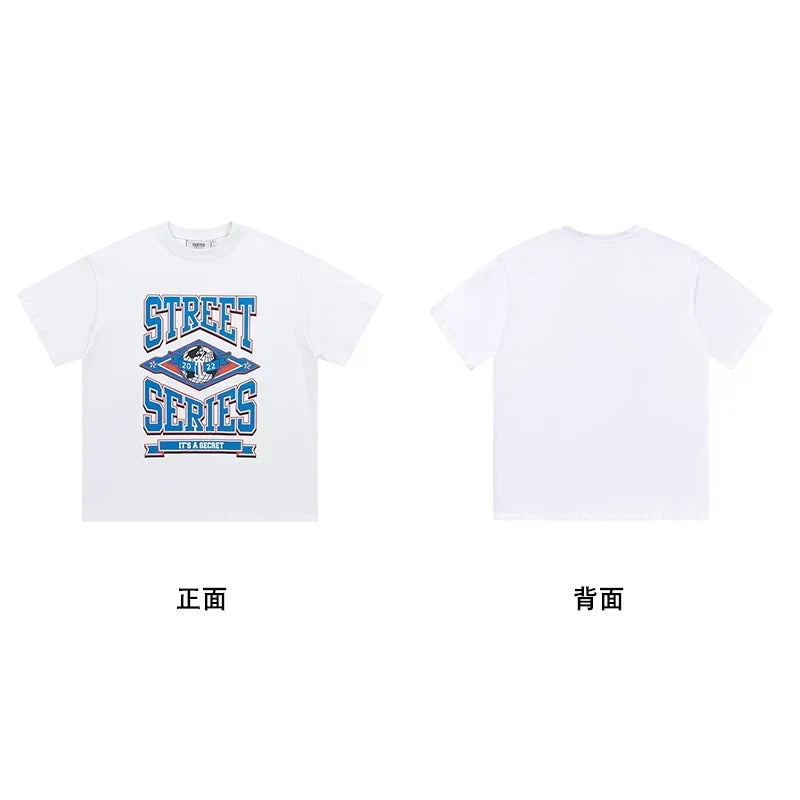 Trapstar short-sleeved T-shirt summer 2025 new letter print men and women casual loose round neck European and American trendy ins (26)