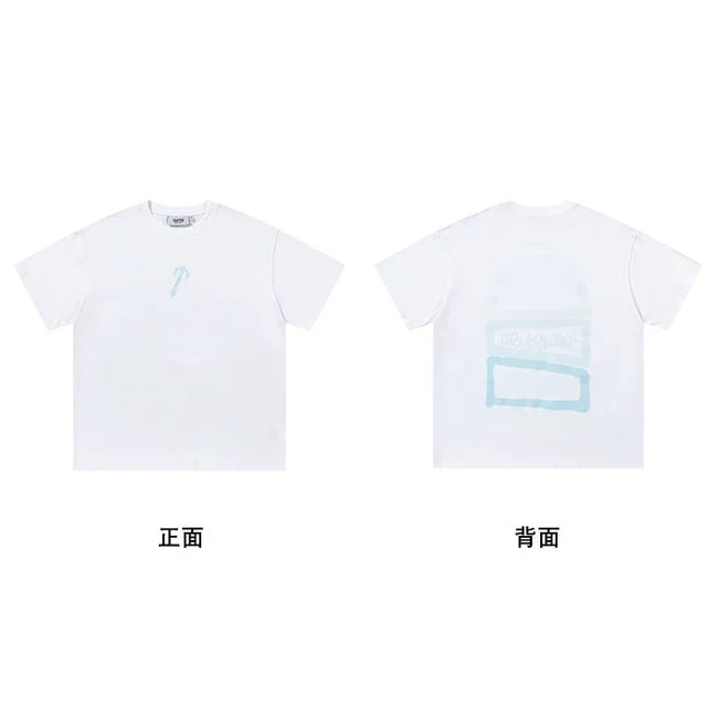 Trapstar Graffiti Arch Black Tee & Ghost T Minimal White Tee Main Image