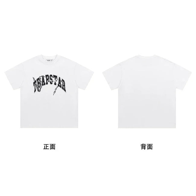 Trapstar short-sleeved T-shirt summer 2025 new letter print men and women casual loose round neck European and American trendy ins (32) Hover Image