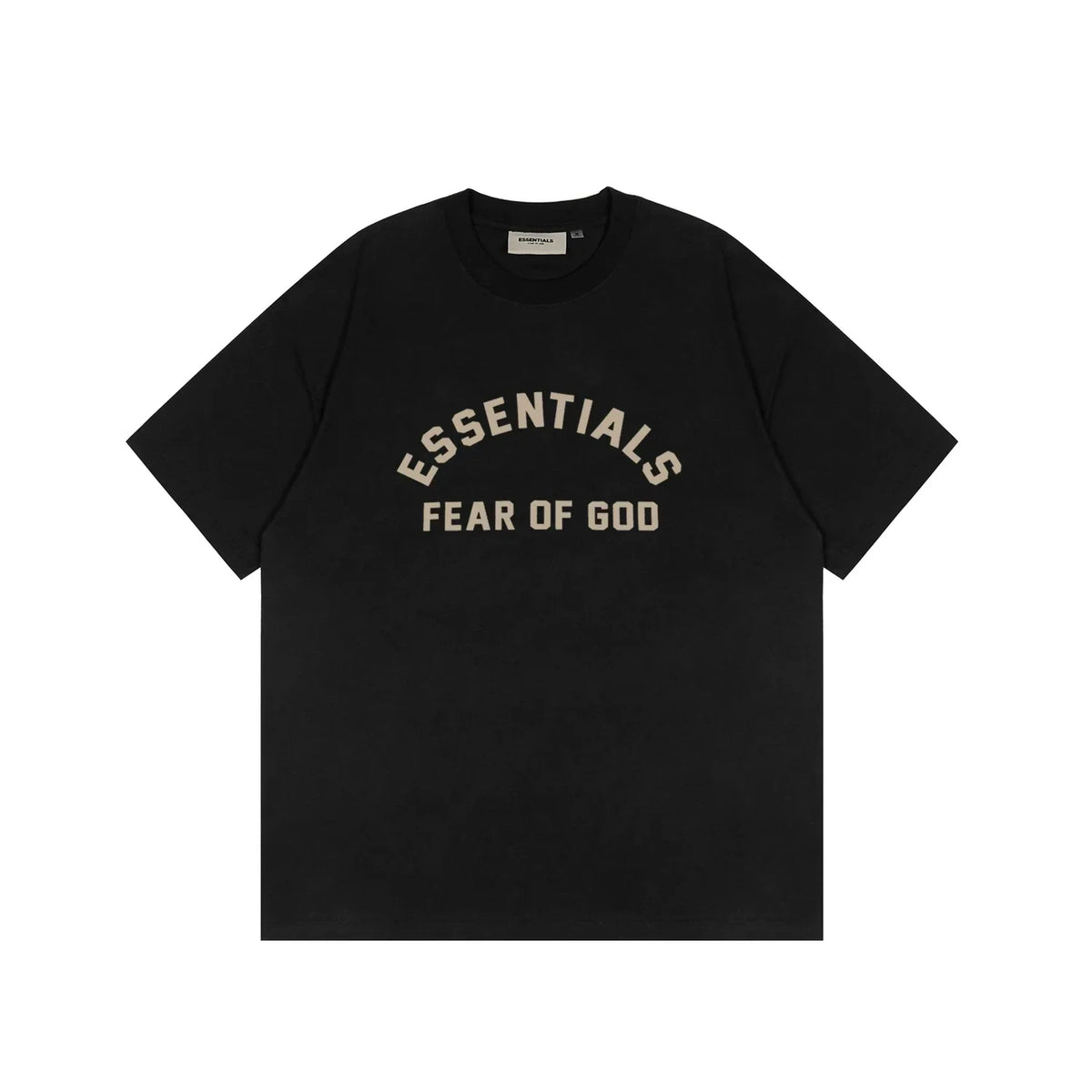 ESSENTIALS Short sleeved T-shirt European and American High Street FOG Double Line Men's and Women's American Trendy Brand Pure Cotton Round Neck Loose Set (20)