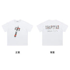 Trapstar short-sleeved T-shirt summer 2025 new letter print men and women casual loose round neck European and American trendy ins (18)