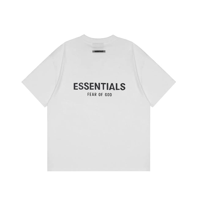 FOG double-line ESSENTIALS short-sleeved T-shirt men European and American couples trendy brand round neck loose cleanfit half-sleeved women (12) Hover Image