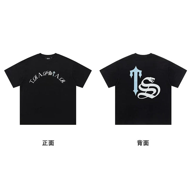 Trapstar short-sleeved T-shirt summer 2025 new letter print men and women casual loose round neck European and American trendy ins (36) Hover Image