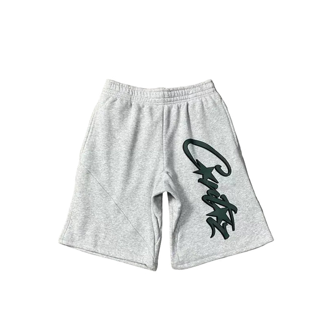 Corteiz Signature Script Logo Heavyweight Shorts grey Hover Image