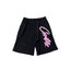 Corteiz Signature Script Logo Heavyweight Shorts - Pink Print black