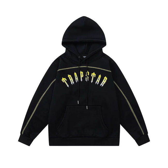 Trapstar niche trendy brand sweatshirt trousers sports leisure suit men and women couple autumn and winter plus velvet letter embroidery (46) Hover Image