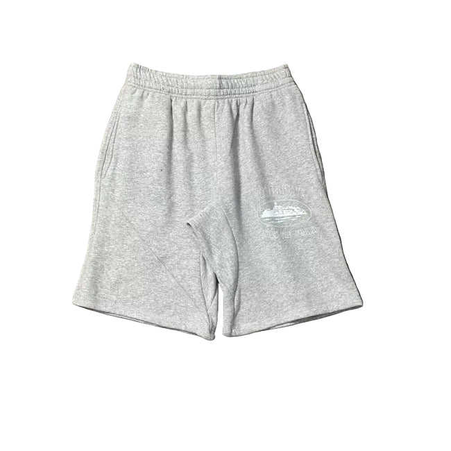 Corteiz Alcatraz Island Front Oval Logo Heavyweight Shorts grey Hover Image