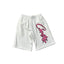 Corteiz Signature Script Logo Heavyweight Shorts - Pink Print white