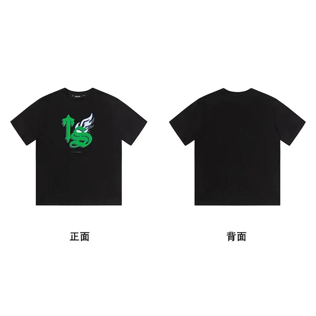 Trapstar short-sleeved T-shirt summer 2025 new letter print men and women casual loose round neck European and American trendy ins (2) Hover Image