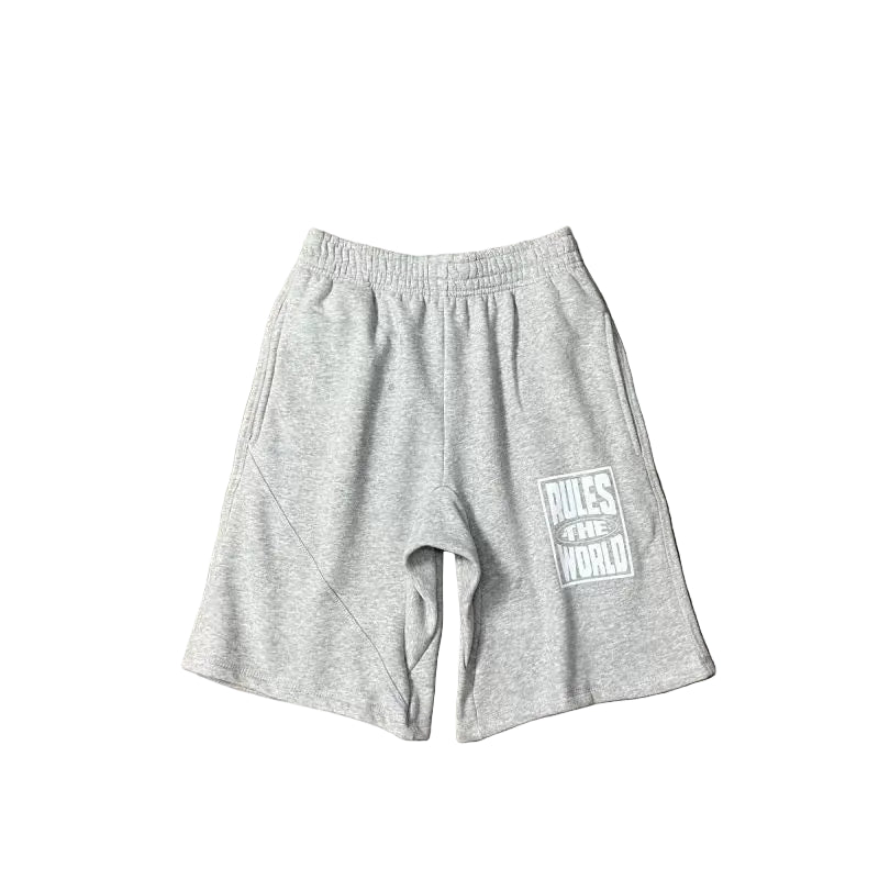 Corteiz "Rules The World" (RTW) Heavyweight Shorts - Heather Grey