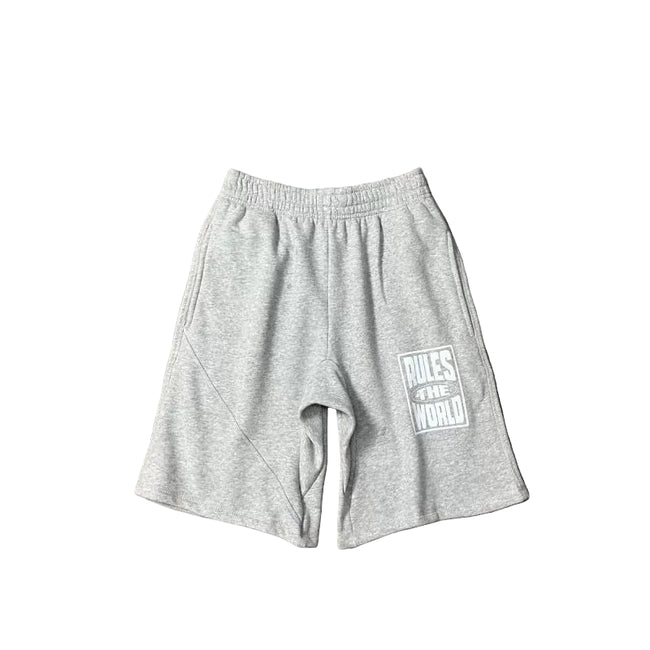 Corteiz "Rules The World" (RTW) Heavyweight Shorts - Heather Grey Hover Image