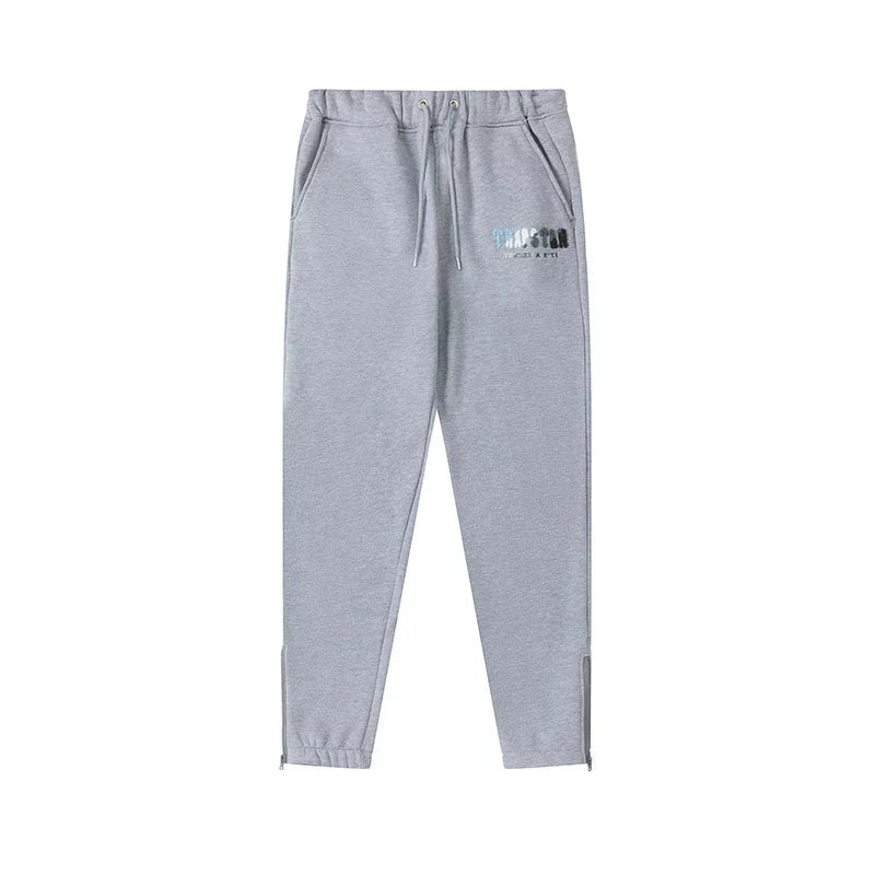 Trapstar niche trendy brand sweatshirt trousers sports leisure suit men and women couple autumn and winter plus velvet letter embroidery (15)