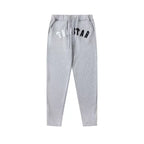 Trapstar autumn and winter casual sports suit hooded sweatshirt pants pullover simple letter drawstring top pants (40)