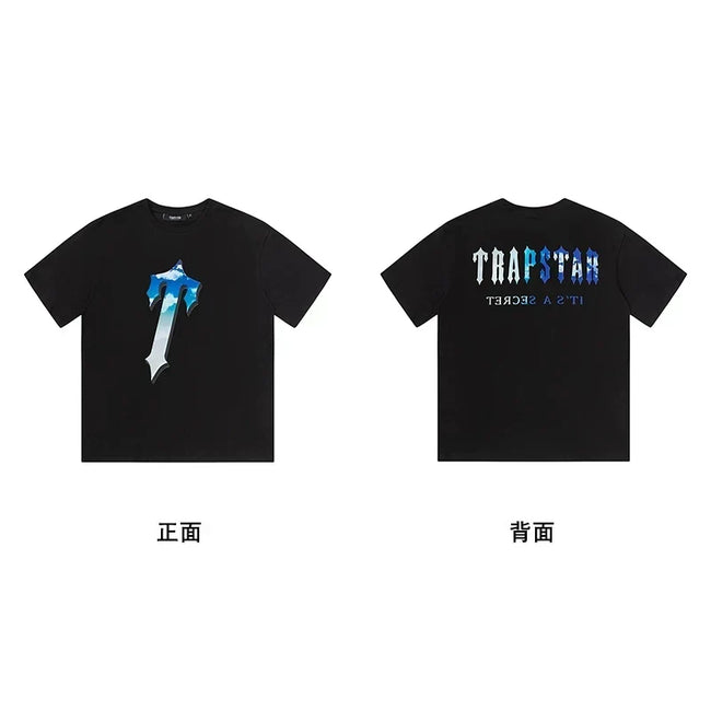 Trapstar short-sleeved T-shirt summer 2025 new letter print men and women casual loose round neck European and American trendy ins (7) Hover Image