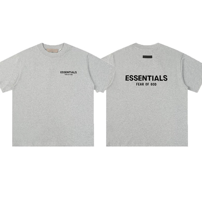 ESSENTIALS Short sleeved T-shirt European and American High Street FOG Double Line Men's and Women's American Trendy Brand Pure Cotton Round Neck Loose Set (9) Hover Image