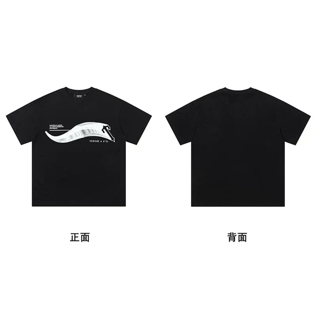 Trapstar short-sleeved T-shirt summer 2025 new letter print men and women casual loose round neck European and American trendy ins (43) Hover Image